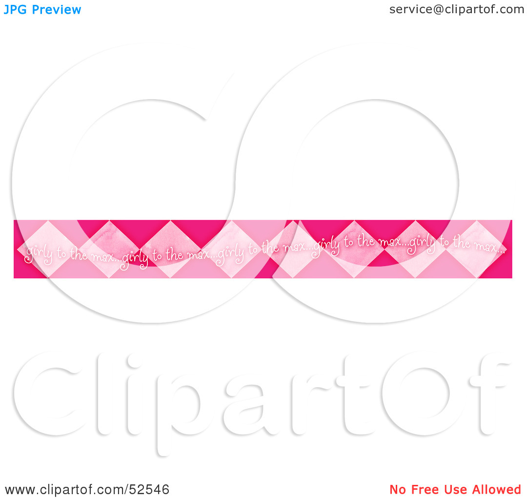 Free  Rf  Clipart Illustration Of A Border Design Element  Girly