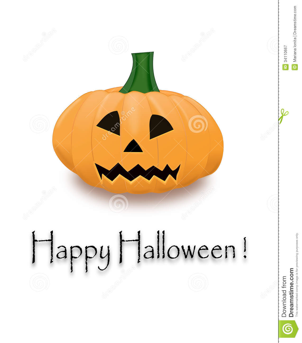 Happy Halloween   Royalty Free Stock Photography   Image  34110667