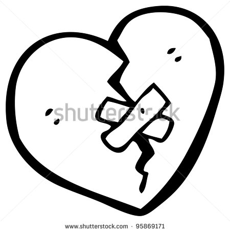 Mended Heart Cartoon Stock Photo 95869171   Shutterstock