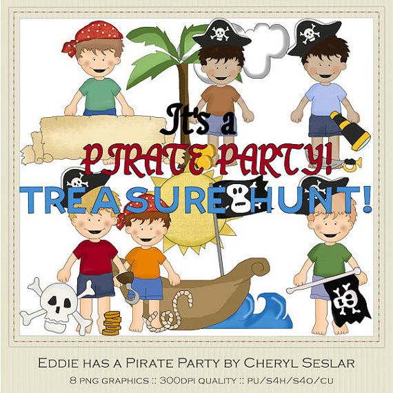 New Eddie Has A Pirate Party Clipart By Cheryl By Marlodeedesigns  1