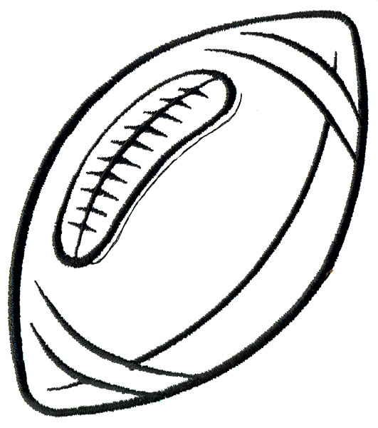 Outlines Embroidery Design  Football Outline From Grand Slam Designs