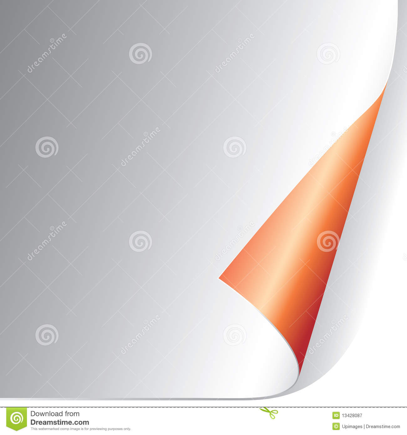 Page Curl Royalty Free Stock Photography   Image  13428087