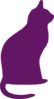 Purple Cat Clip Art At Clker Com   Vector Clip Art Online Royalty    