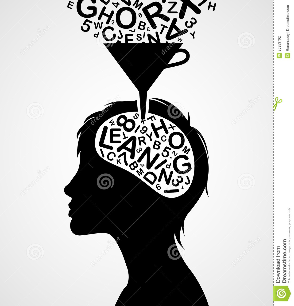 Quick Learning Silhouette Stock Photography   Image  26853702