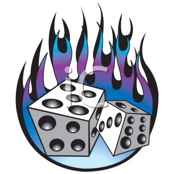 Rolling Dice Flames   Clipart Panda   Free Clipart Images