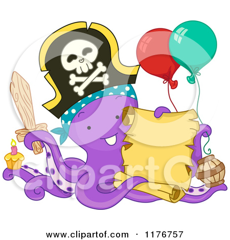Royalty Free  Rf  Pirate Birthday Party Clipart Illustrations Vector