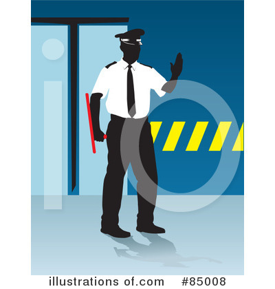 Royalty Free  Rf  Security Guard Clipart Illustration  85008 By David