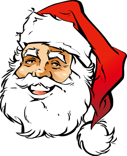 Santa Smiley Face Clip Art   Clipart Best