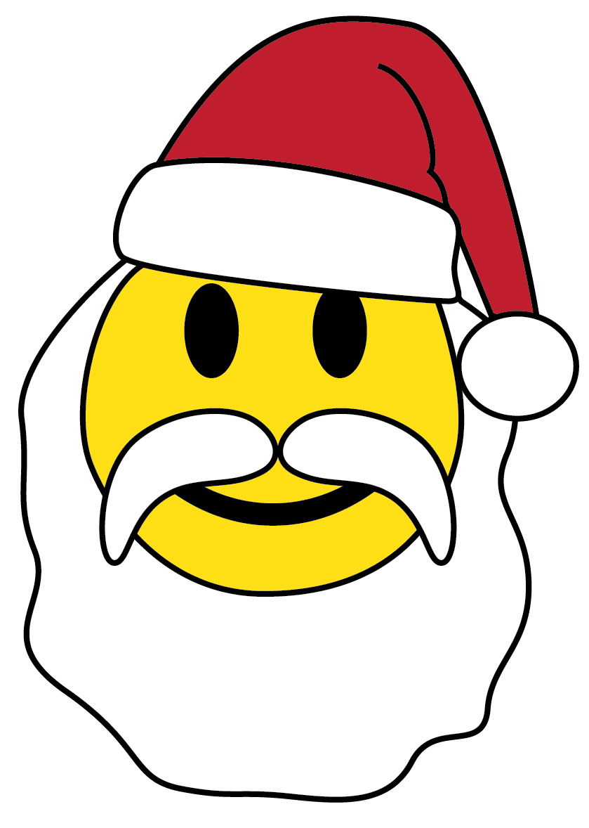 Santa Smiley Face   Clipart Best