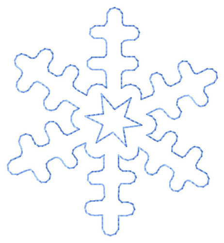 Seasons Embroidery Design  Snowflake Outline From Grand Slam Designs