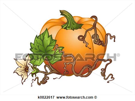 Stock Illustration   Big Pumpkin  Fotosearch   Search Eps Clipart