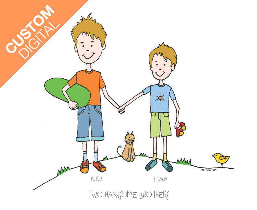 Two Brothers Clipart Two Brothers