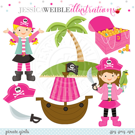     Use Ok   Pirate Girl Clipart   Pink Pirate Clipart Pirate Graphics