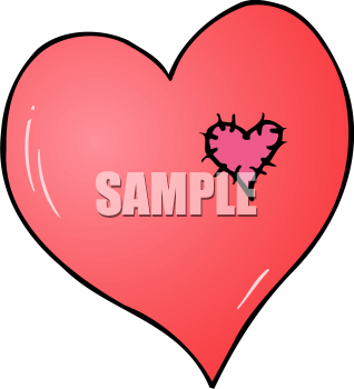 Valentine Clipart Picture Of A Mended Heart   Valentine Clipart Com