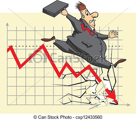 Vector   Unhappy Stock Market Investor   Stock Illustration Royalty