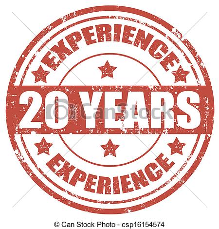 20 Years Clipart 20 Years Experience Stamp