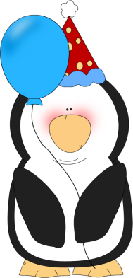 Birthday Party Penguin Clip Art Image   Vector Clip Art Image Of A    