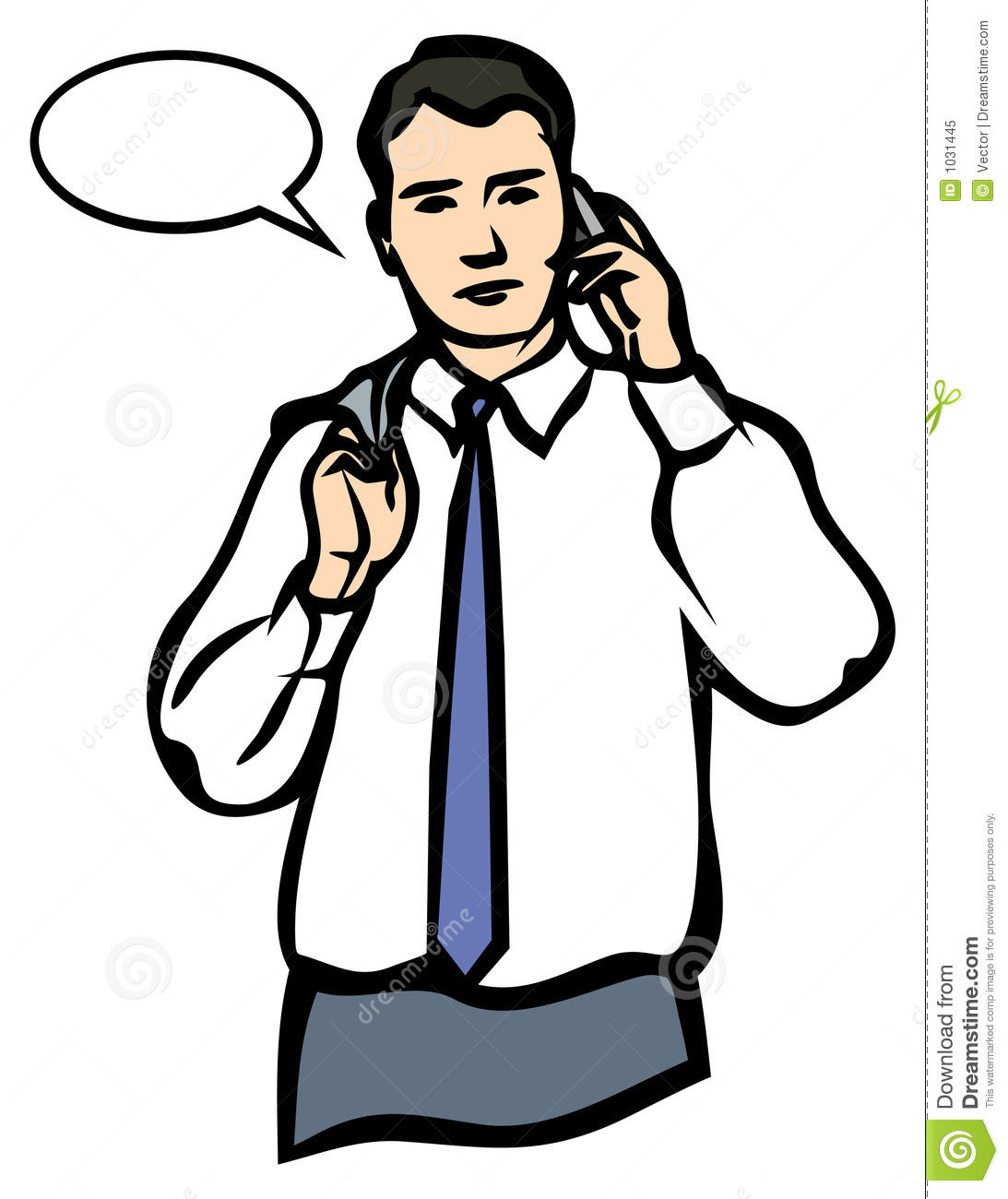 Man Speaking On A Mobile Phone  Jpg And Eps Royalty Free Stock Photo    