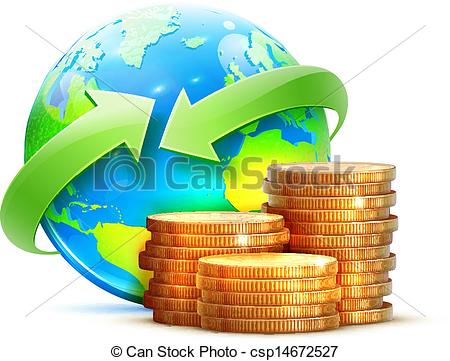 Money Transfer Icon Vector   Global Money Transfer