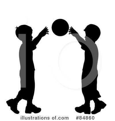 Playing Catch Clipart  84860 By Pams Clipart   Royalty Free  Rf  Stock