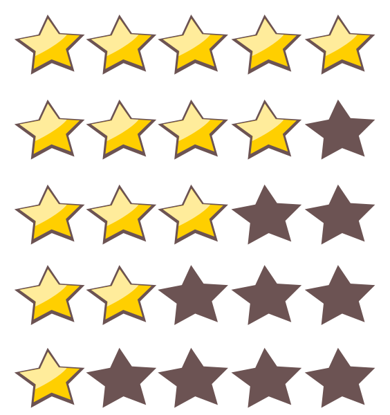 Rating Clipart 5 Star Rating System Pcar 01 Clip Art Png