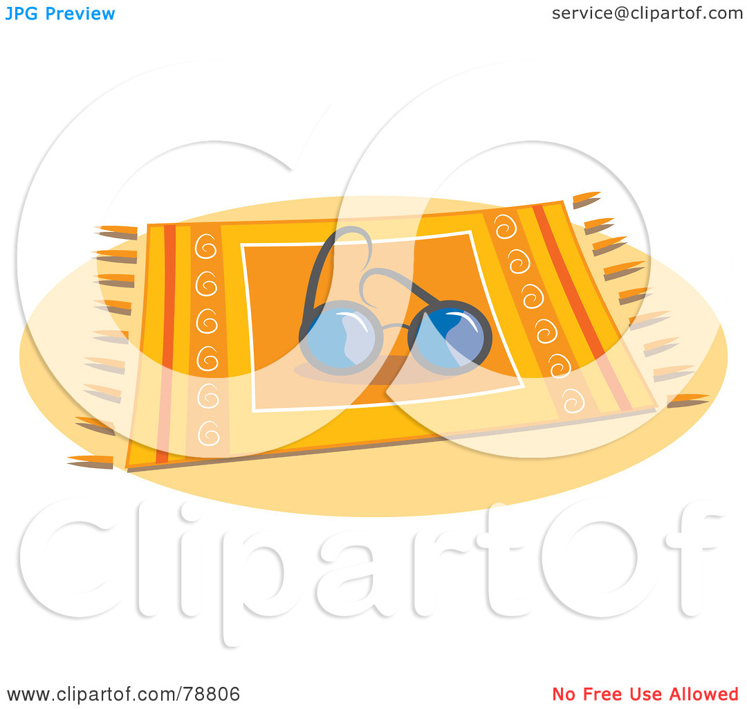 Rf  Clipart Illustration Of A Pair Of Sunglasses Resting On A Beach