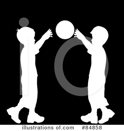 Royalty Free  Rf  Playing Catch Clipart Illustration By Pams Clipart