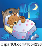 Royalty Free  Rf  Sleeping Teddy Bear Clipart Illustrations Vector