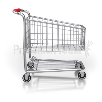 Shopping Cart Side View   Home And Lifestyle   Great Clipart For    