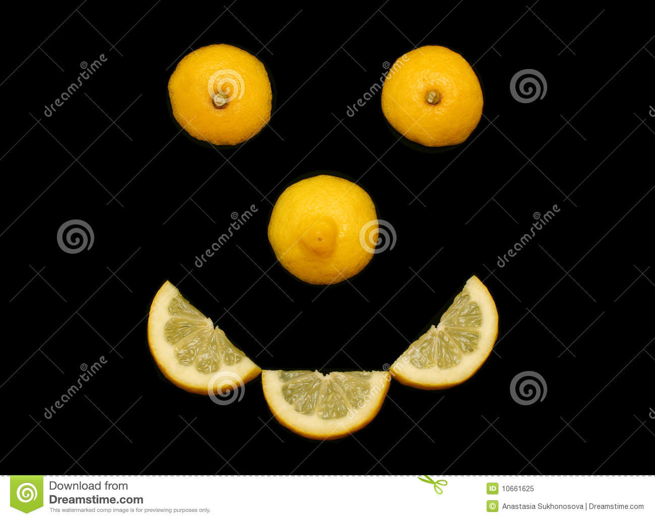 Smiling Lemon Royalty Free Stock Photo   Image  10661625