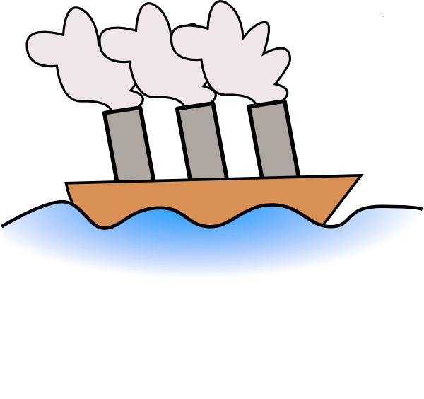 Steamer Boat Clip Art At Clker Com   Vector Clip Art Online Royalty    