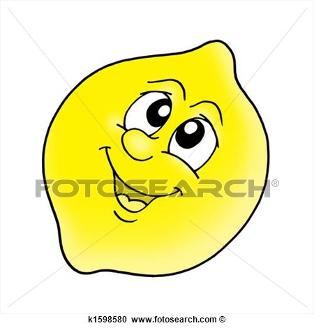 Stock Illustration   Smiling Lemon  Fotosearch   Search Clipart