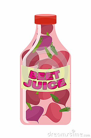 Beet Juice  Juice From Fresh Vegetables  Beets In A Transparent Stock