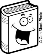 Book Cartoon Dictionary Education Encyclopedia Happy Vector Clipart    