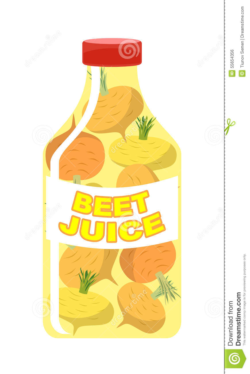 Bottle  Vitamin Drink For Healthy Eating  Vector Illustration
