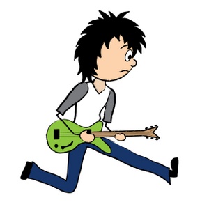 Guitar Player Clipart Image   Rocker Boy Playing Electric Guitar
