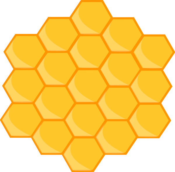 Honeycomb Clip Art At Clker Com   Vector Clip Art Online Royalty Free    