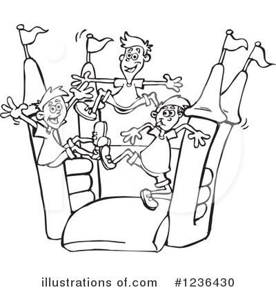 Royalty Free  Rf  Bouncy House Clipart Illustration  1236430 By Dennis