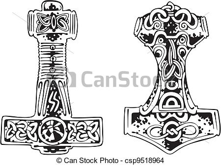 Vector   Thor S Hammers  Vector Set   Stock Illustration Royalty Free