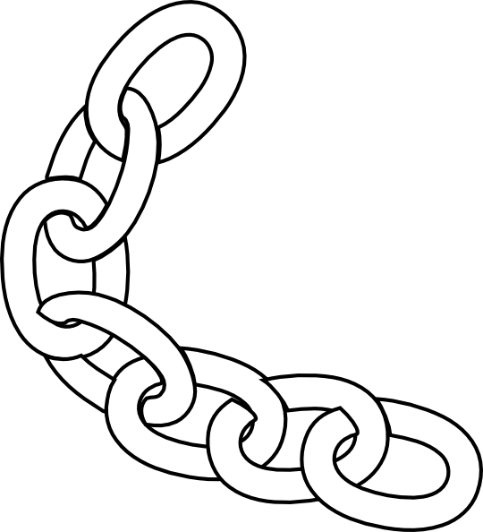 White Chain Clip Art At Clker Com   Vector Clip Art Online Royalty    