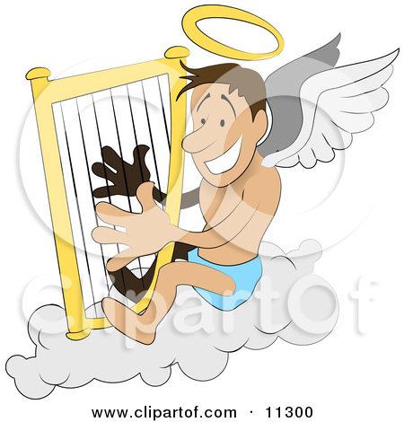 With Halo And Wings   Free Vector Clipart Illustration By 0001153