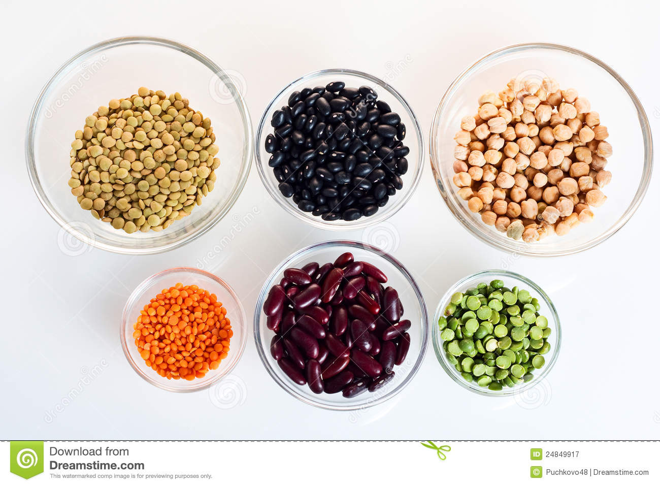 Assorted Beans And Legumes Royalty Free Stock Photography   Image