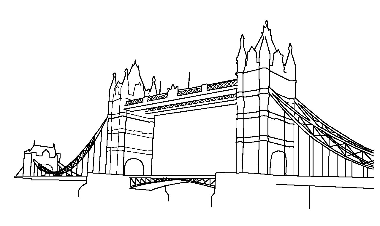 Clip Art London Bridge Vector