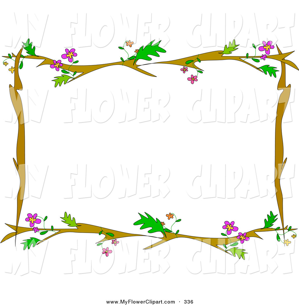 Displaying 16  Images For   Purple Flower Border Clipart