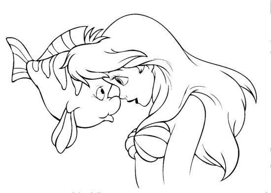 Free Coloring Pages   Disney S The Little Mermaid
