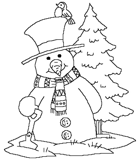 Kids Under 7  Snowman Coloring Pages For Kids