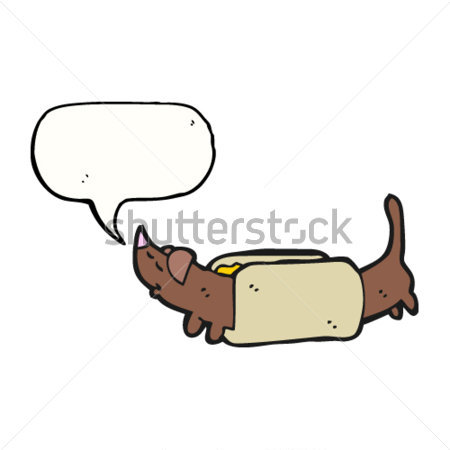     Silvestre   De Animales   Funny Hot Dog En Dibujos Animados De Bollo