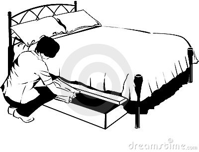 Under The Bed Clipart Under Bed 1077279 Jpg