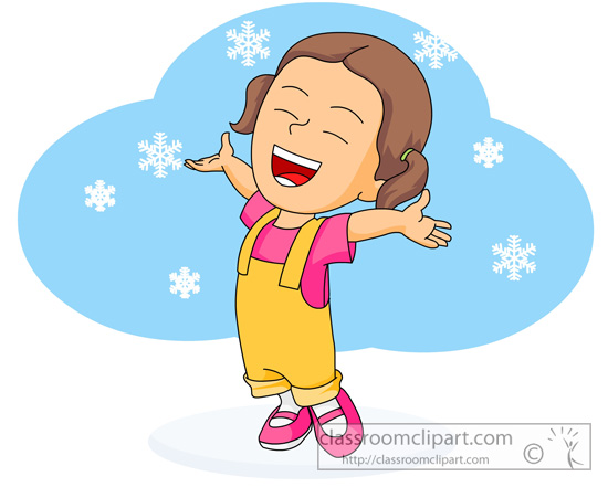 Weather Clipart  Snowfall In Winter 1130   Classroom Clipart