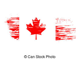 Canada Flag   Grunge Canada Flag Background Illustration